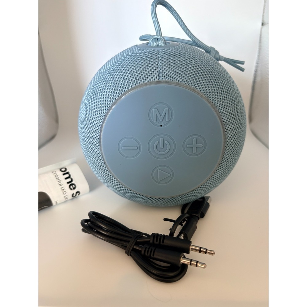 Chug Home Speaker LED Lit Fabric Speaker - Blue - NIB - Picture 4 of 5